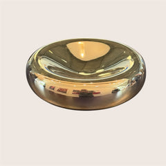 Large Concave Bowl in Gold Finish