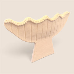 Bisk White Bead Vase