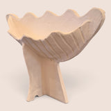 Bisk White Bead Vase
