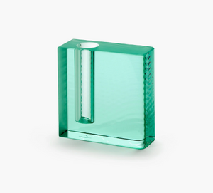 Green Edu Vase with Rippled Side, #1