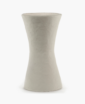Small Earth Vase in White