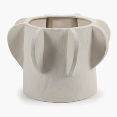 Molly Flower Pot in Beige, Large 02