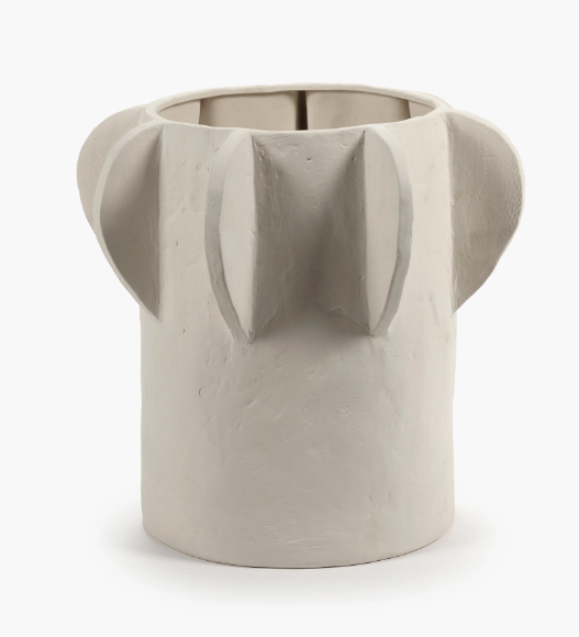 Molly Flower Pot in Beige, Medium 01