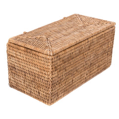 Rectangular Double Bath Roll Tissue Holder with Hinged Lid