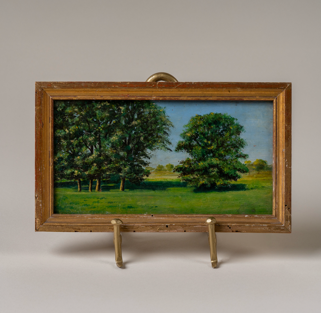 Petite Early-Mid 20th Century Oil Painting of Trees