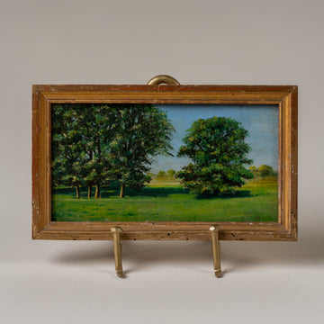 Petite Early-Mid 20th Century Oil Painting of Trees