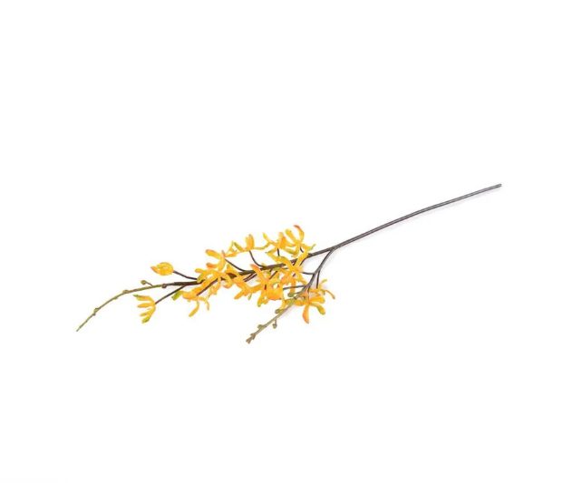 Aranda Orchid Spray with Stem 32"L, Golden Yellow