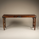 Narrow Folding Table from Reclaimed Wood