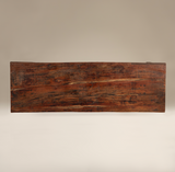Narrow Folding Table from Reclaimed Wood