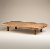 Rectangular Wood Plateau on Four-Peg Legs