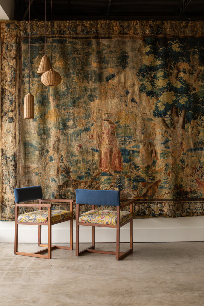 Contemporary Walnut Chair Inspired by De La Espada