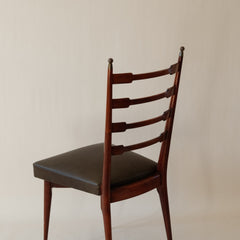 Set of Six Italian Dining Chairs, 1950's