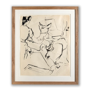 Four Charming Drawings from the Helena Rubinstein Salon by Jean Pages
