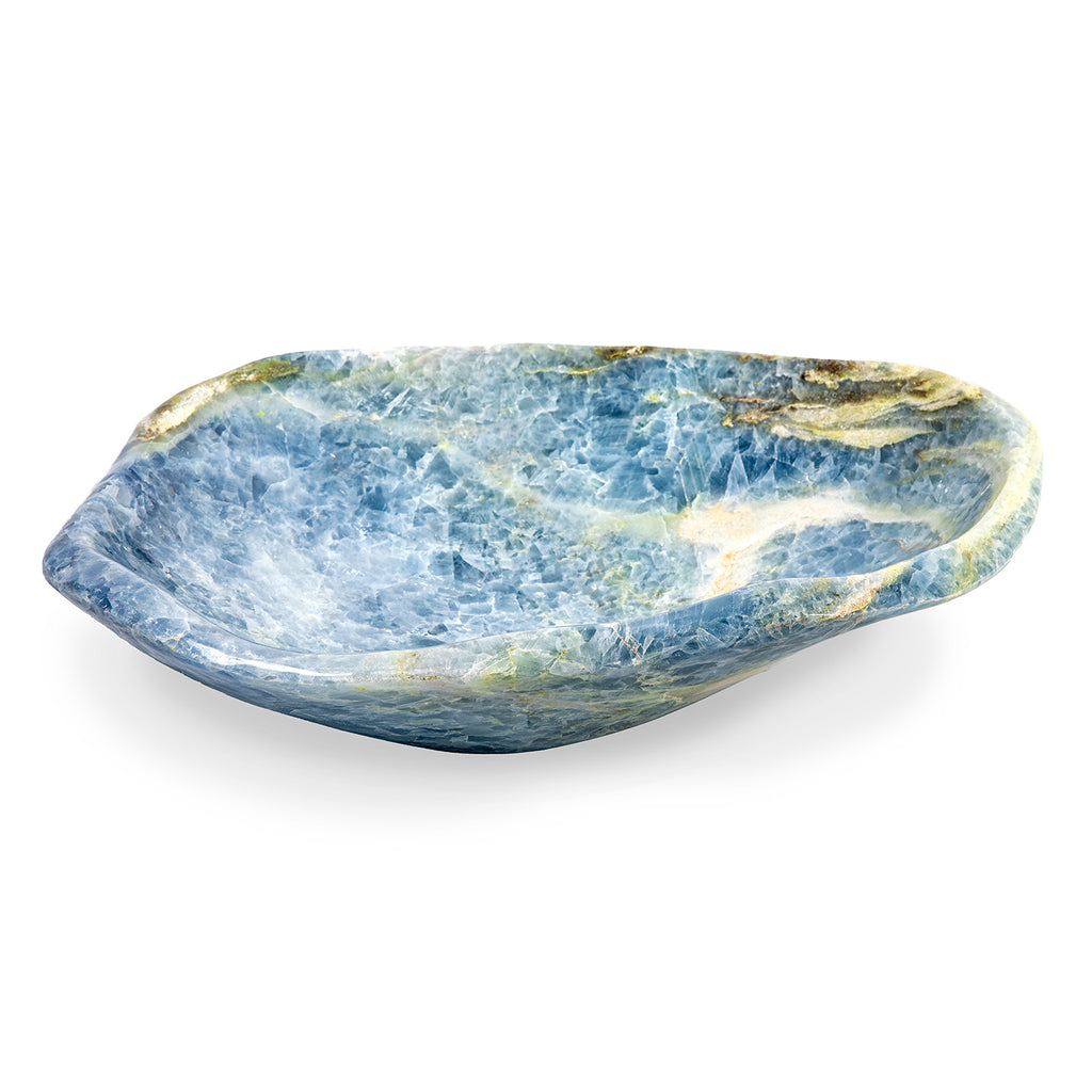 Blue Calcite Bowl, large