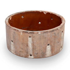 19th C French Terra Cotta Cheese Mold with Wonderful Patina. Various Colors.