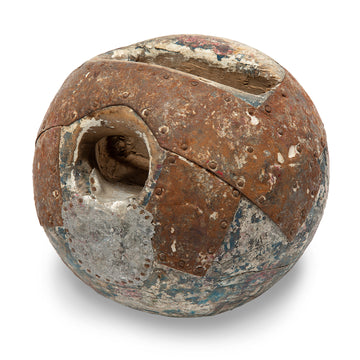 Hand-Made wooden and Metal Bowling Ball