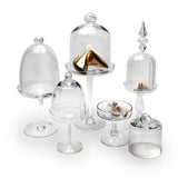 Charming Collection of Five Vintage Glass Cloches