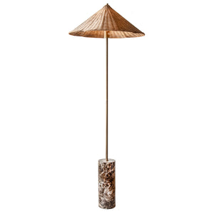 Brown Marble Floor Lamp