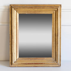 18th Century Gilt-Wood Mirror with Water-Gilded Mercury Glass