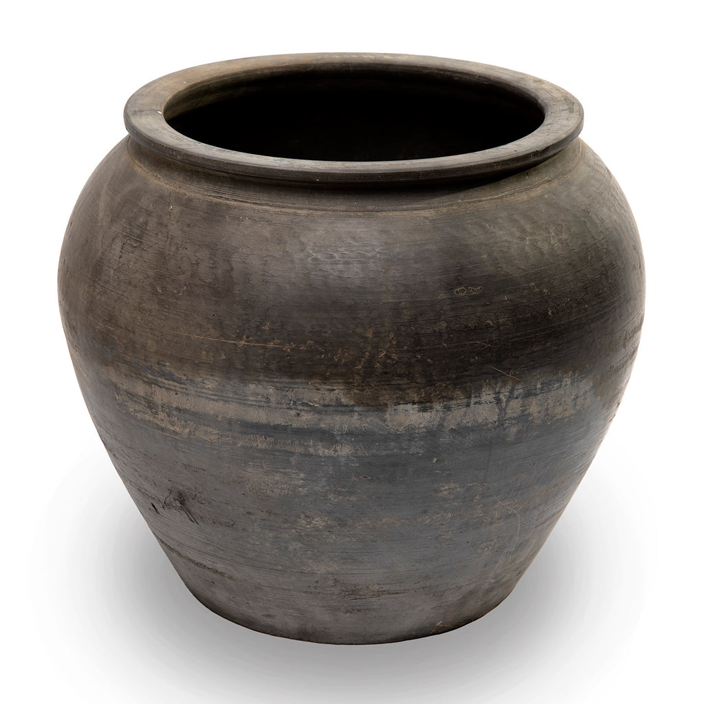 XL Grey Pot, Ceramic
