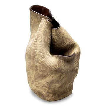 Large Organic Hand Made Sculptural Vase