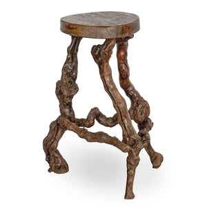 Charming Vintage Grapevine Stool from France