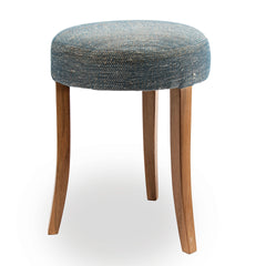 FOUND Collection Stool Upholstered in Kufri Fabric