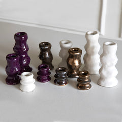 FOUND Collection Small Ceramic Candlestick