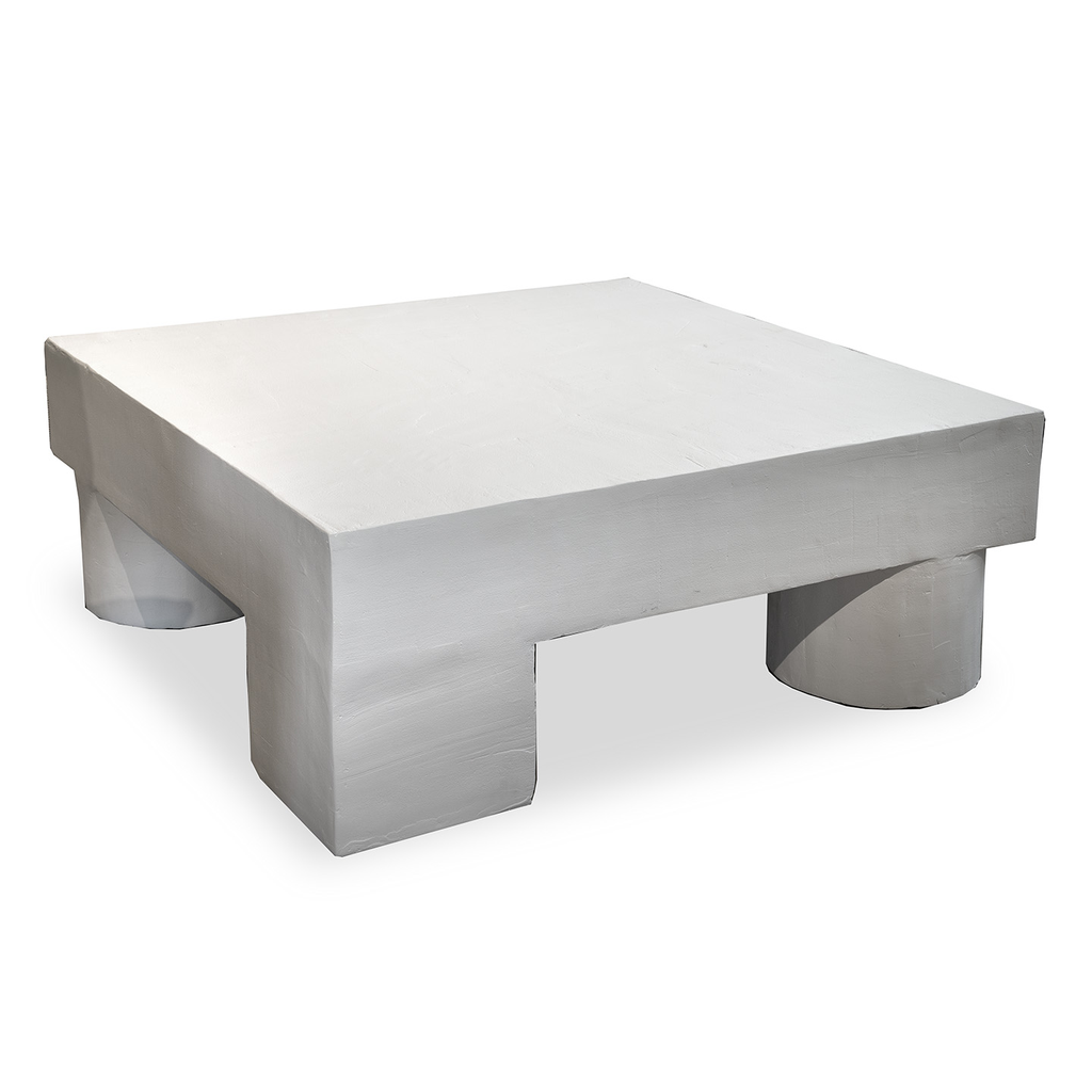 Square Plaster Coffee Table