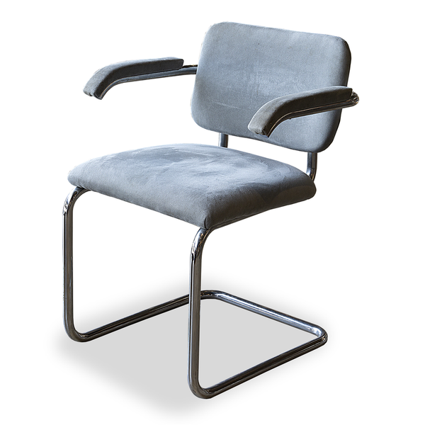 Set of Four Brueton Chrome Chairs – FOUND