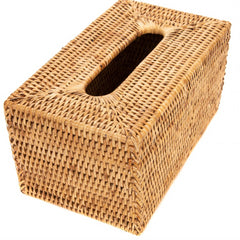 Rattan Rectangular Tissue Box Cover