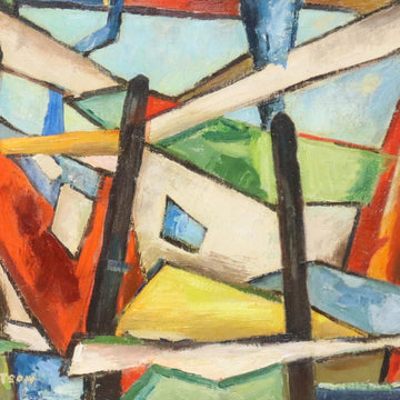 Vintage Geometric Abstract Art signed M. Watson