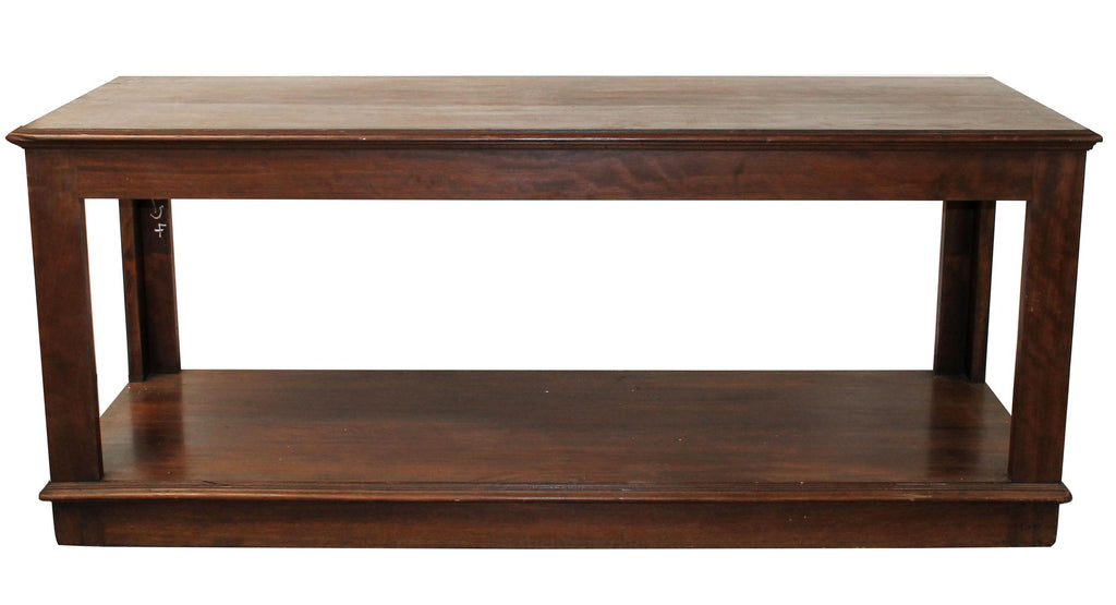 French 2 tier oak drapers work table