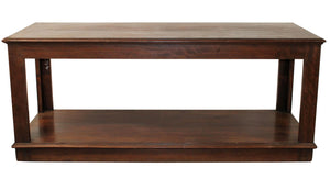 French 2 tier oak drapers work table