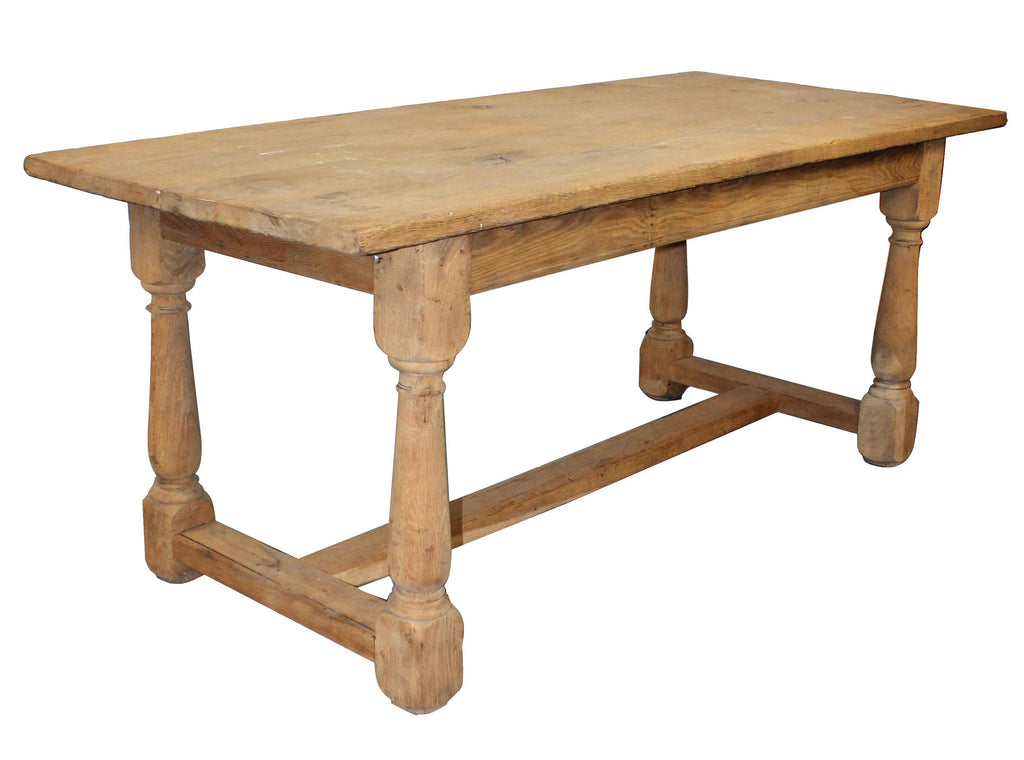 French bleached oak dining table