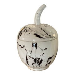 Naturalistic Gourd in Brown Marble