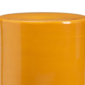 Ceramic Side Table in Ocher