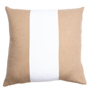 Color Play White Striped Pillow