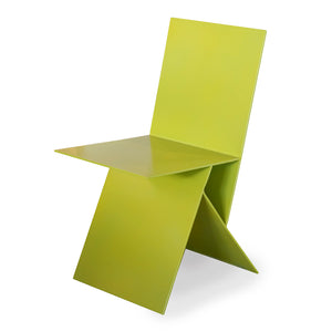 Angular Steel Chair in Green