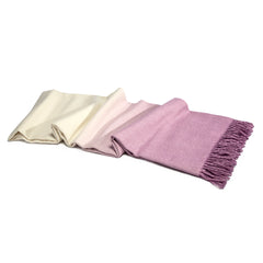 Dip-Dyed Throw- Lilac