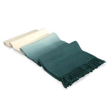 Dip-Dyed Throw- Sea Pine