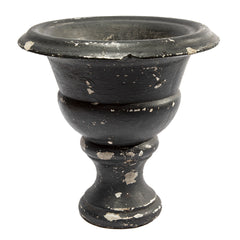 Vintage Black Concrete Urn, Belgium