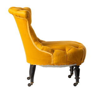 Petite Napoleon III French Tufted Chairs