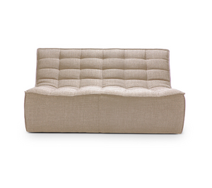 Ethnicraft N701 Sofa 2 Seater in Beige - Fabric Upholstered
