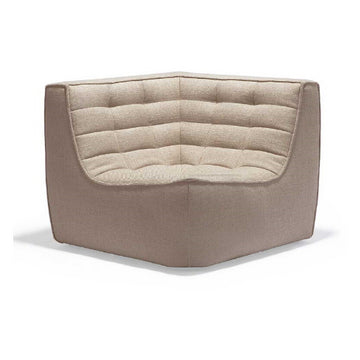 Ethnicraft N701 Sofa Corner in Beige - Fabric Upholstery