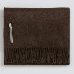 Alicia Adams Alpaca Throw in Bark/Solid.