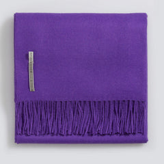Classic Alpaca Throw in Sassy Purple