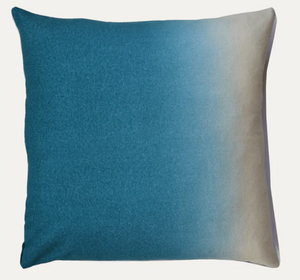 Dip Dyed Pillow Square - Peacock