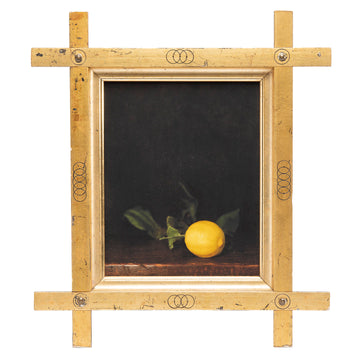 Still Life of Winter Lemon by Jefferson Hayman in Vintage Frame