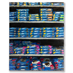 Oil on Canvas Expressionist Still Life, Oreo Aisle